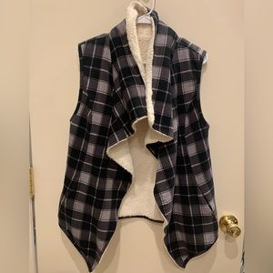 Matilda Jane Reversible Sherpa/Plaid Vest